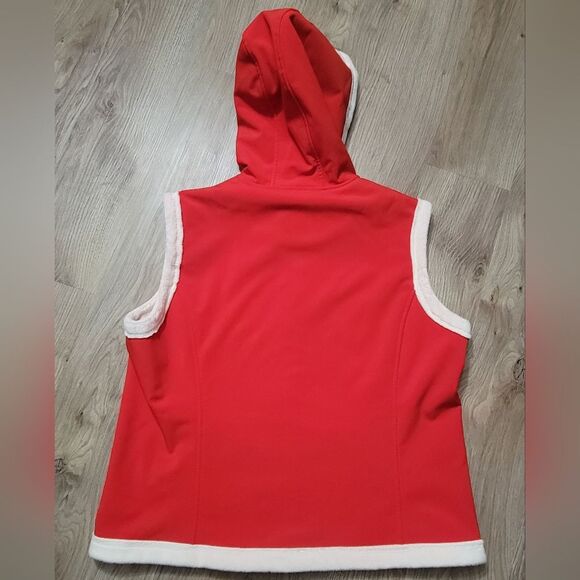 G-III Carl Banks NHL Minnesota Wild Hockey Vest red fur lined size XL - Picture 2 of 5